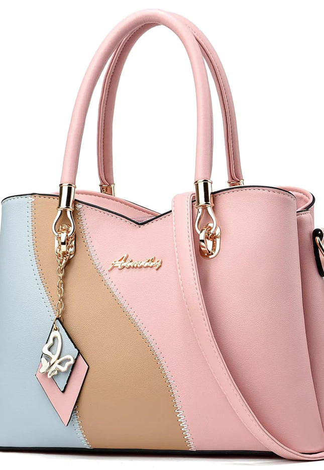 DAINAOTM Purses and Handbags for Women Tote PU Leather Ladies Satchel Top Handle Crossbody Shoulder Bag
