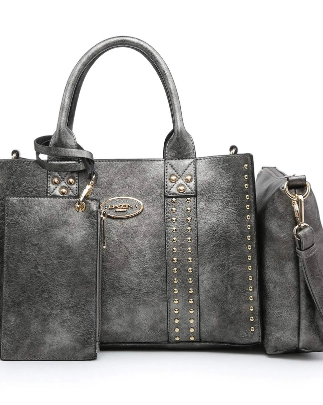 Dasein Womens Soft Vegan Leather Tote Bag Large Handbags Purses Work Shoulder Bag Satchel For Ladies